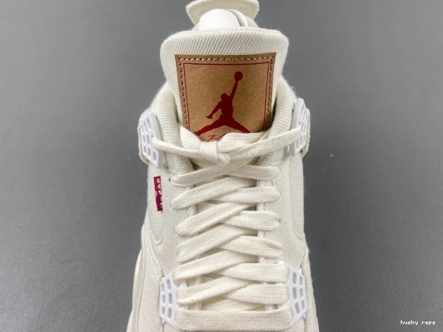 Cheap Husky Levi's AO2571-100 x 4 Air 'White' Jordan 0801